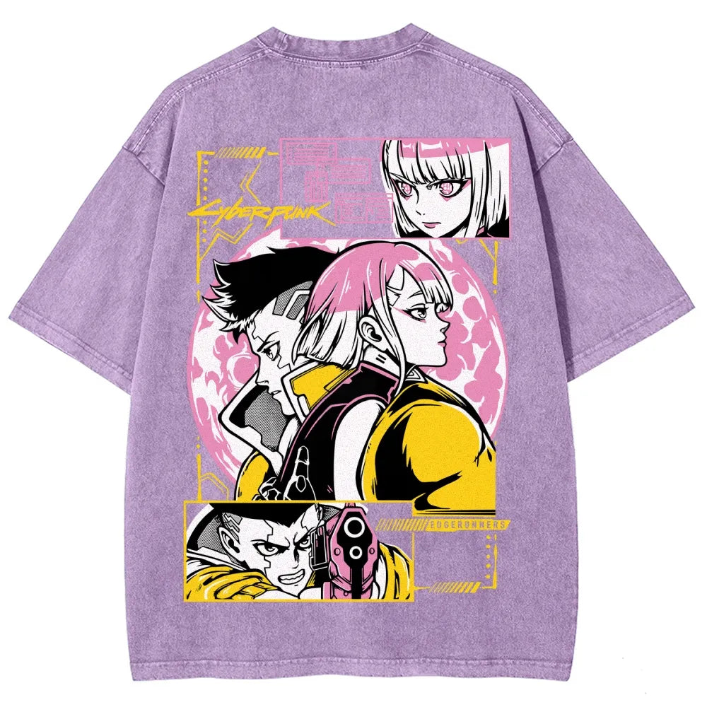 Cyberpunk Unisex Fit Washed T-Shirt 25 8 14777
