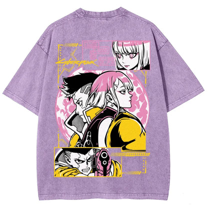 Cyberpunk Unisex Fit Washed T-Shirt 25 8 14777