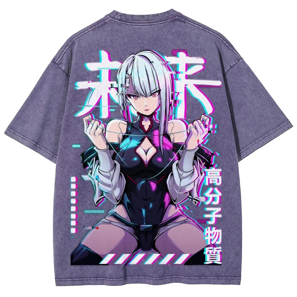 Cyberpunk Unisex Fit Washed T-Shirt 25 8  729