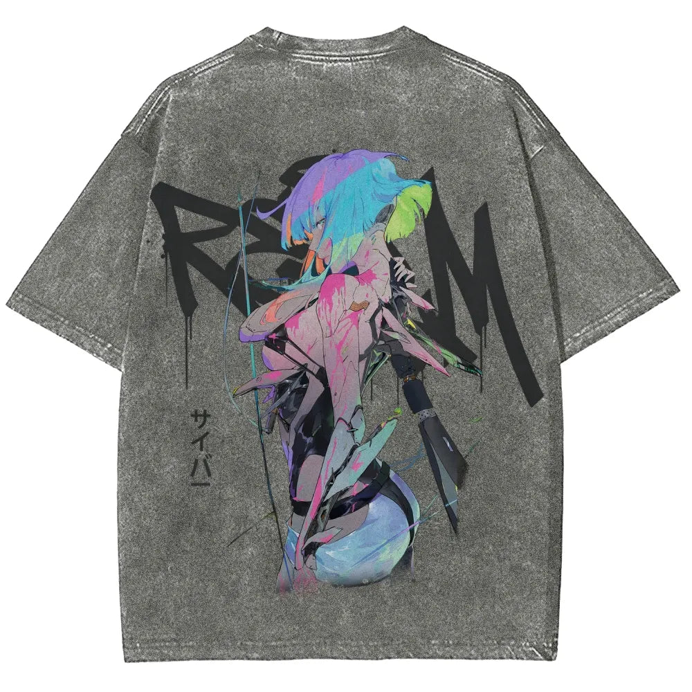 Cyberpunk Unisex Fit Washed T-Shirt 25 7 36872