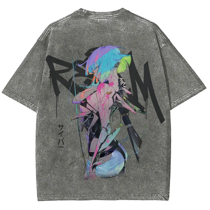 Cyberpunk Unisex Fit Washed T-Shirt 25 7 36872