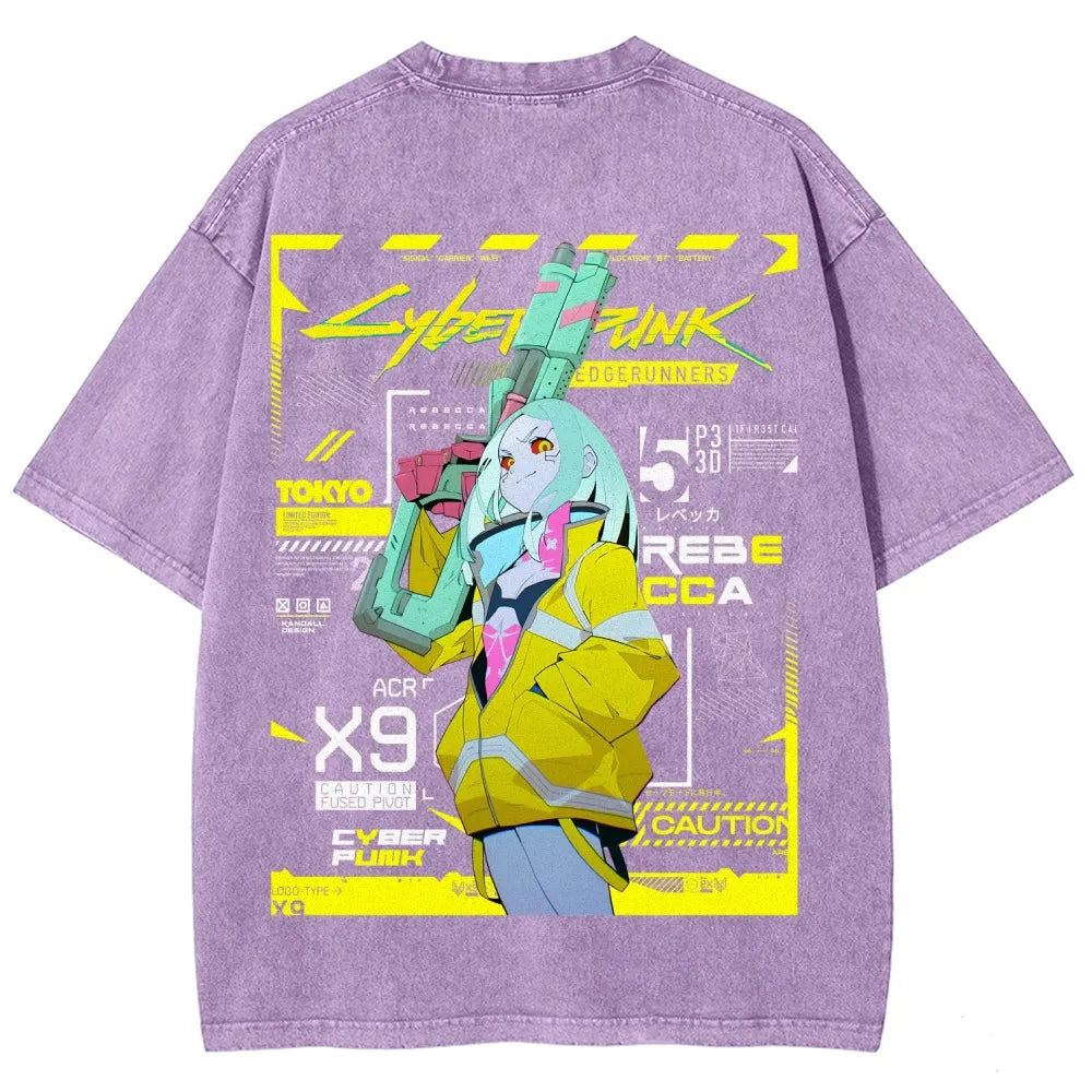 Cyberpunk Unisex Fit Washed T-Shirt 25 7 38371