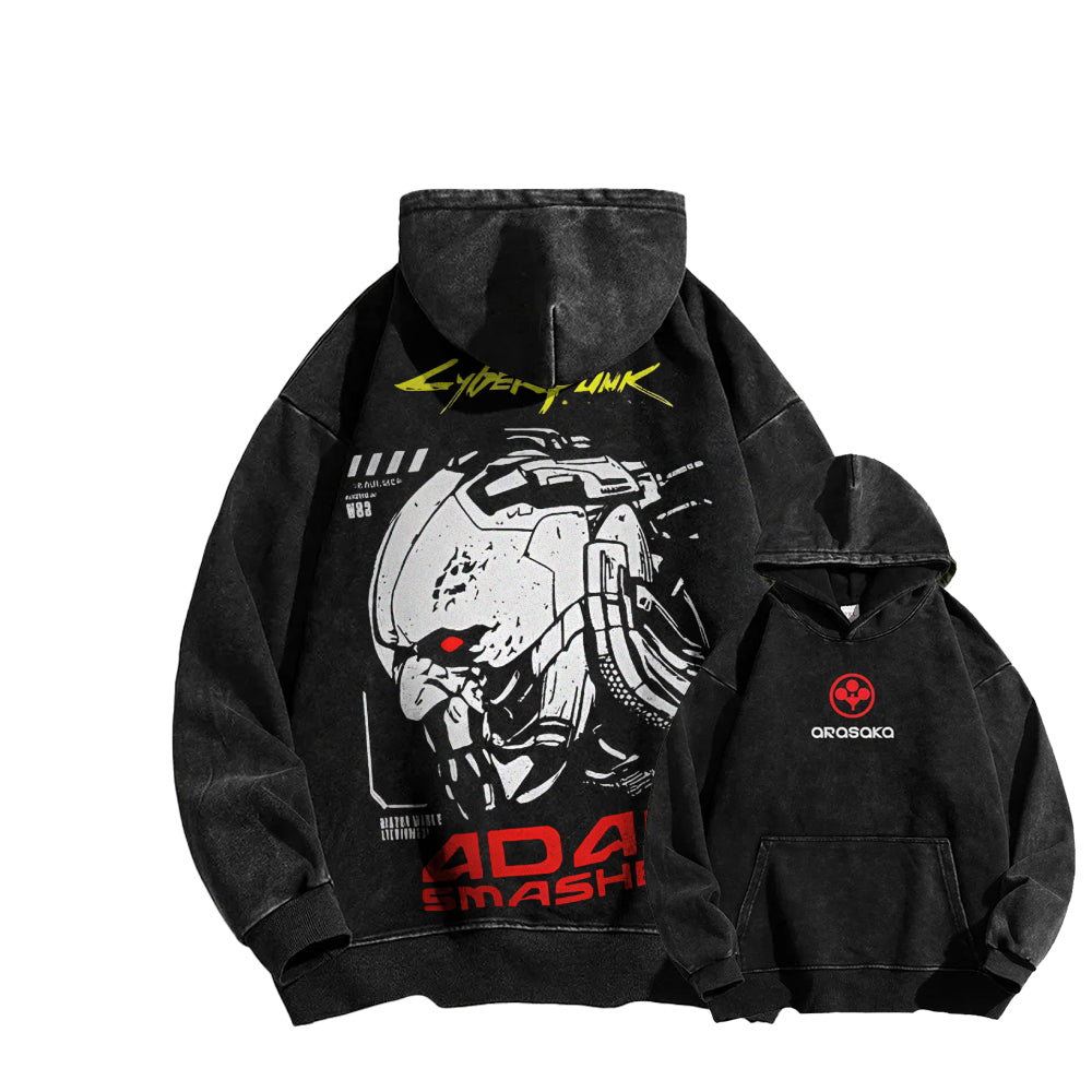 Cyberpunk Casual Washed Hoodie 25 8 1 861