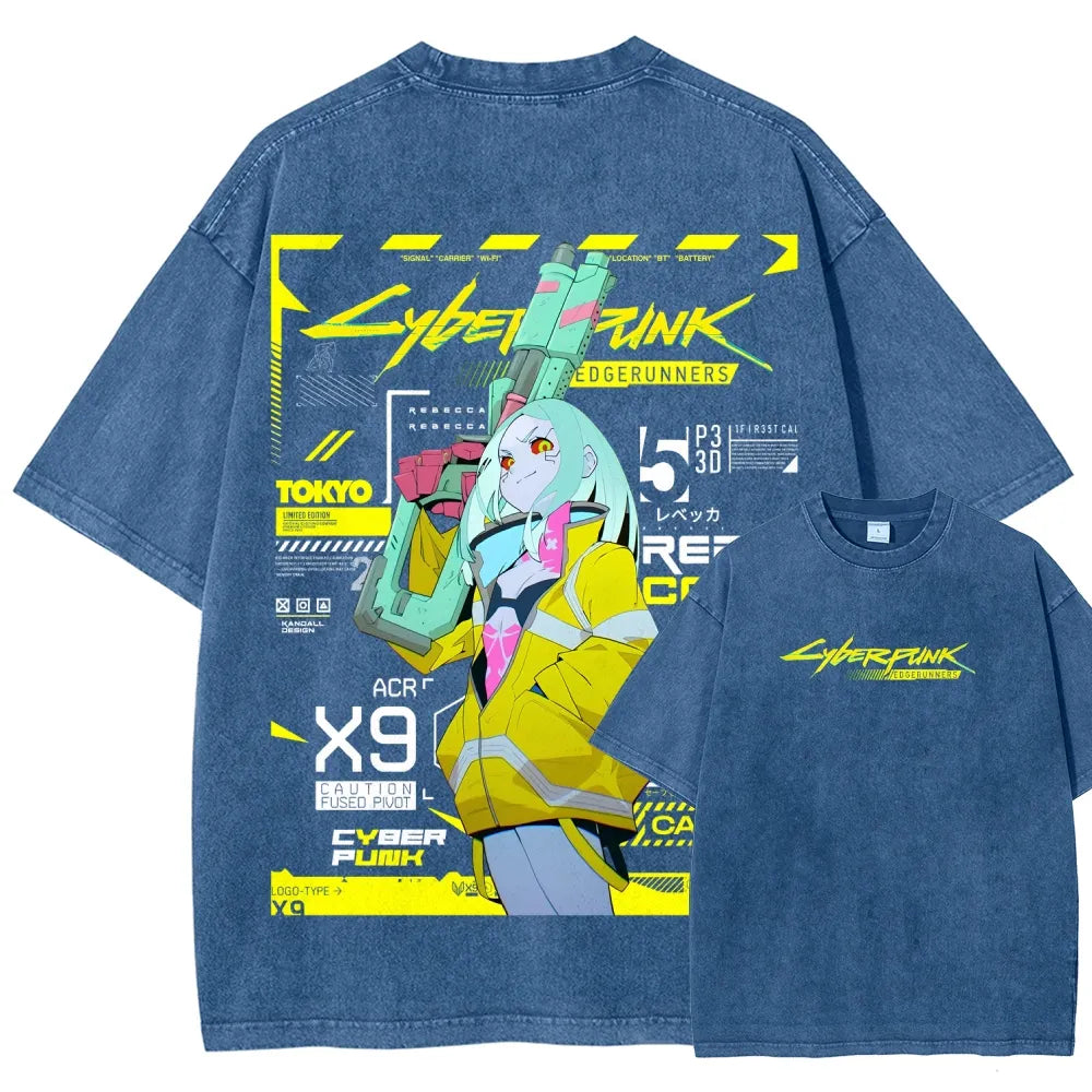 Cyberpunk Unisex Fit Washed T-Shirt 25 7 38371