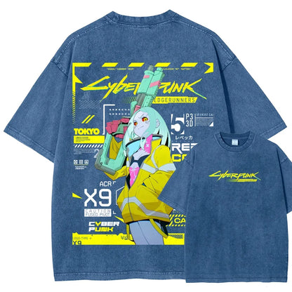 Cyberpunk Unisex Fit Washed T-Shirt 25 7 38371