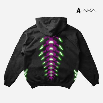 Hoodie Oversize Luminiscente CyberPunk