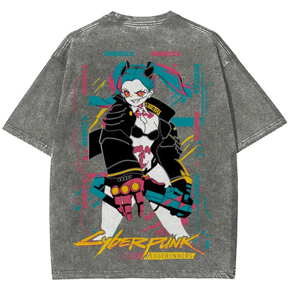 Cyberpunk Unisex Fit Washed T-Shirt 25 8 14795