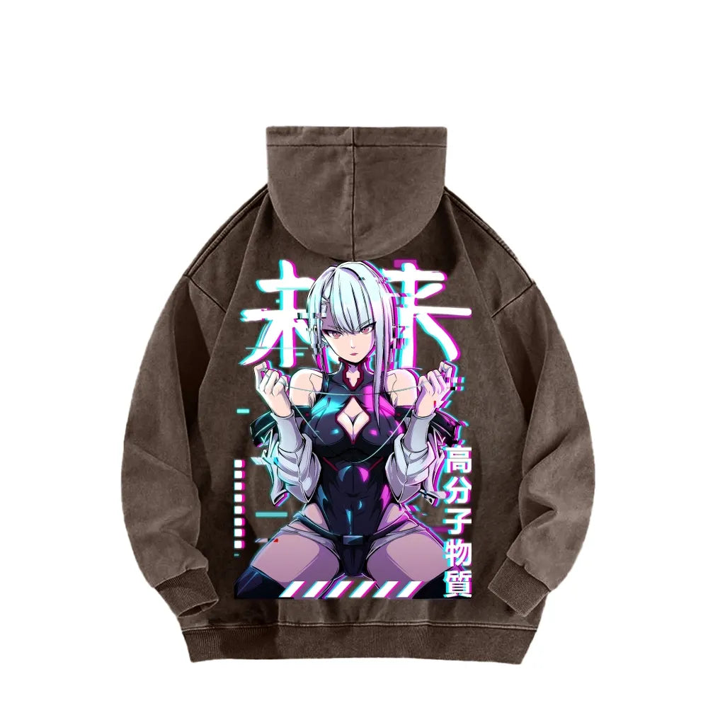Cyberpunk Unisex washed sweatshirts 2511  4416