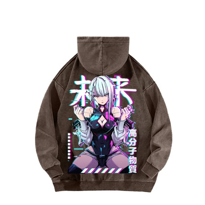 Cyberpunk Unisex washed sweatshirts 2511  4416