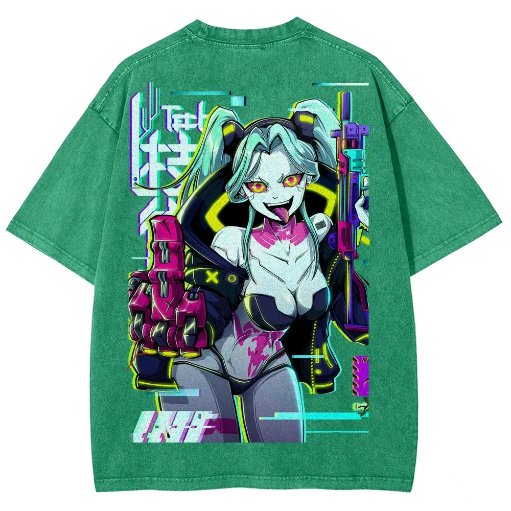 Cyberpunk Unisex Fit Washed T-Shirt 25 8  7278