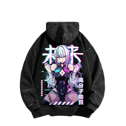 Cyberpunk Unisex washed sweatshirts 2511  4416