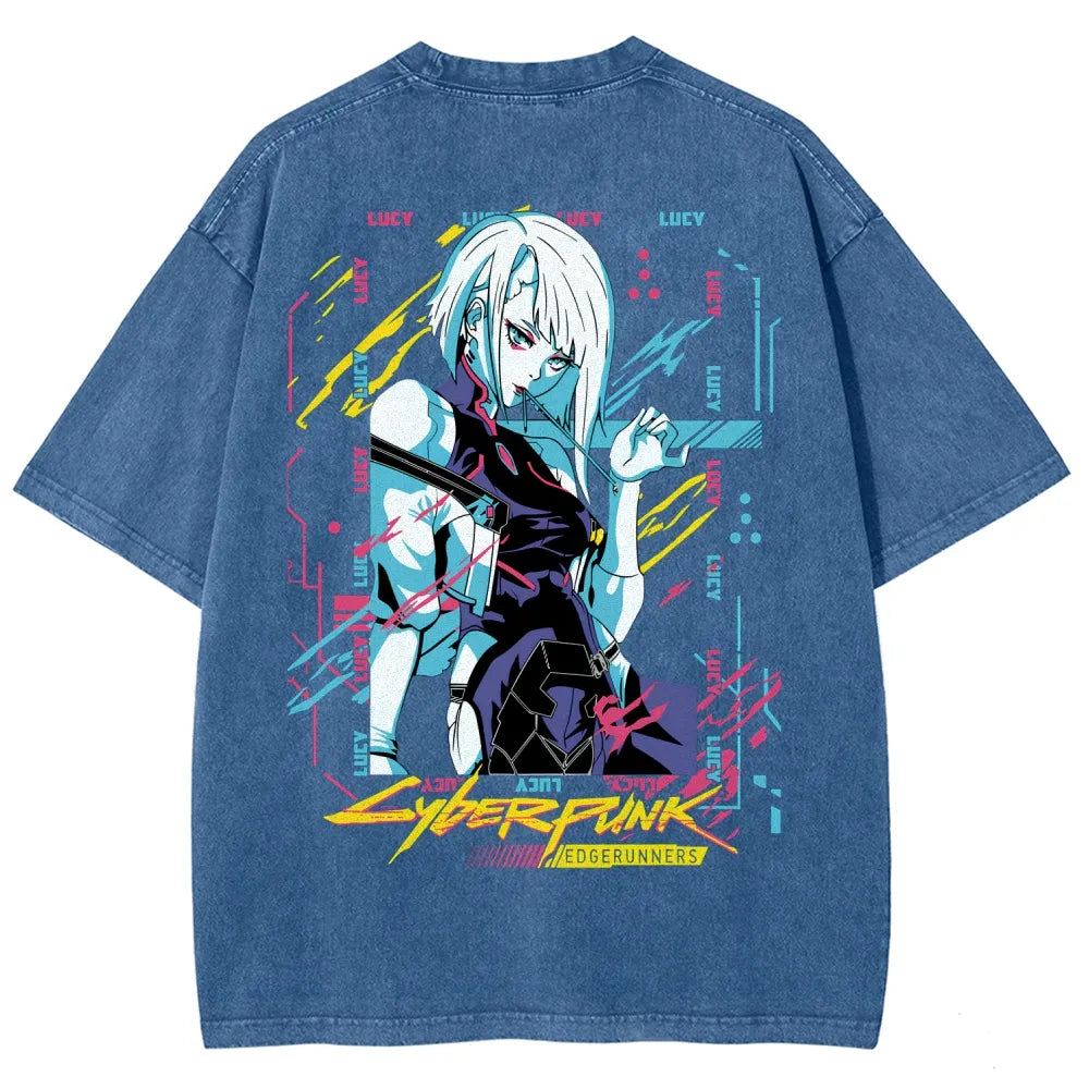 Cyberpunk Unisex Fit Washed T-Shirt 25 8 14576