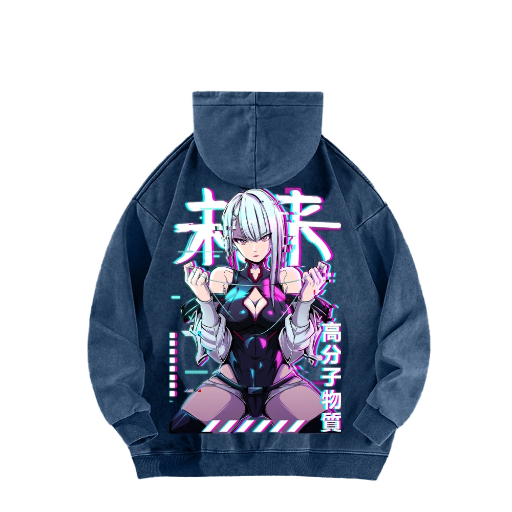 Cyberpunk Unisex washed sweatshirts 2511  4416