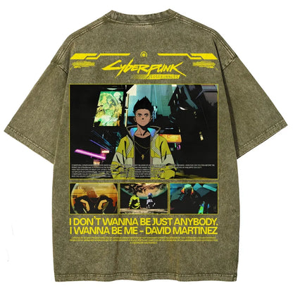 Cyberpunk Unisex Fit Washed T-Shirt 25 8  1212