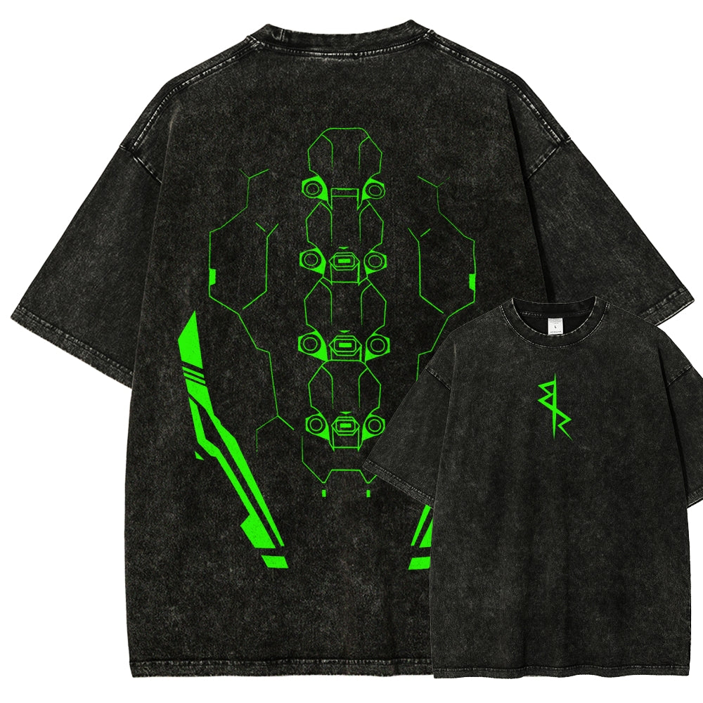 Cyberpunk Unisex Fit Washed T-Shirt 25 8 14597