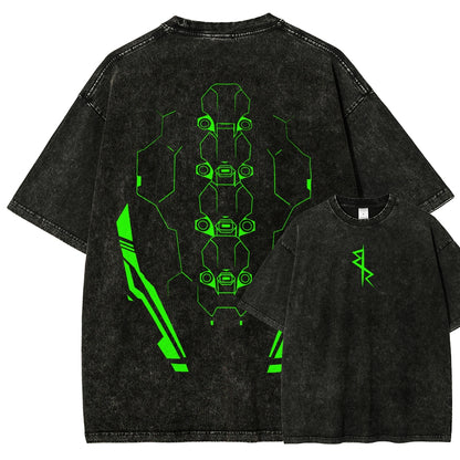 Cyberpunk Unisex Fit Washed T-Shirt 25 8 14597