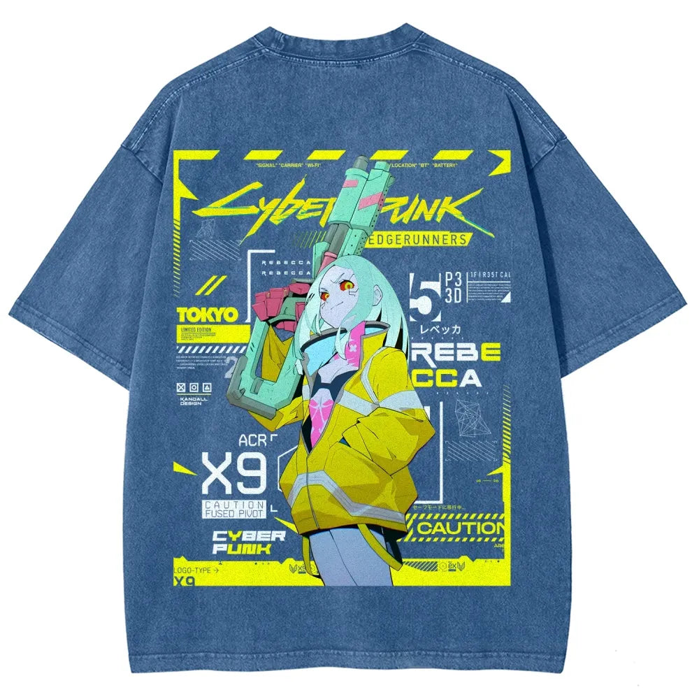 Cyberpunk Unisex Fit Washed T-Shirt 25 7 38371