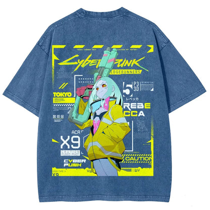 Cyberpunk Unisex Fit Washed T-Shirt 25 7 38371
