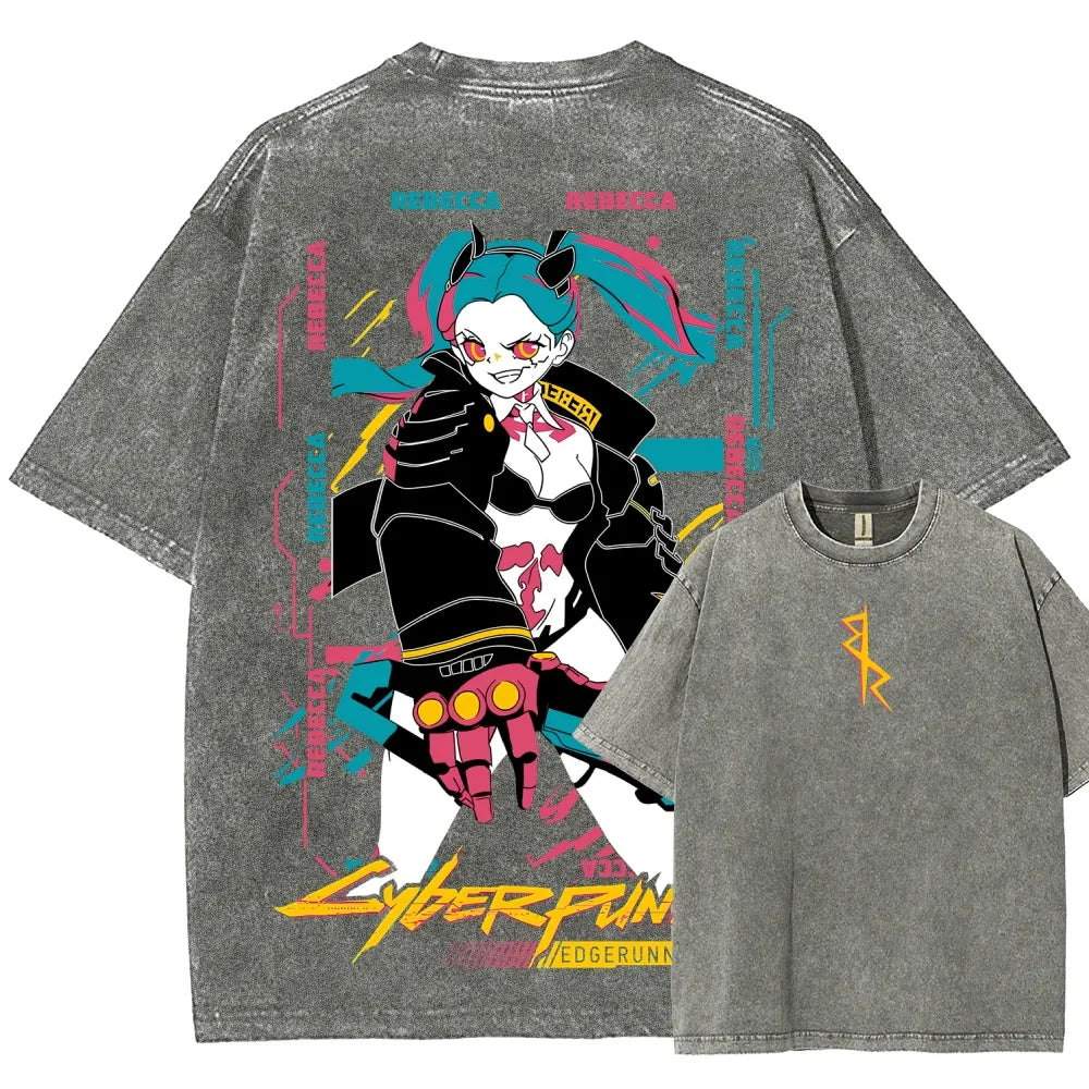 Cyberpunk Unisex Fit Washed T-Shirt 25 8 14795