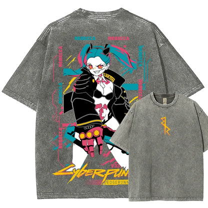 Cyberpunk Unisex Fit Washed T-Shirt 25 8 14795