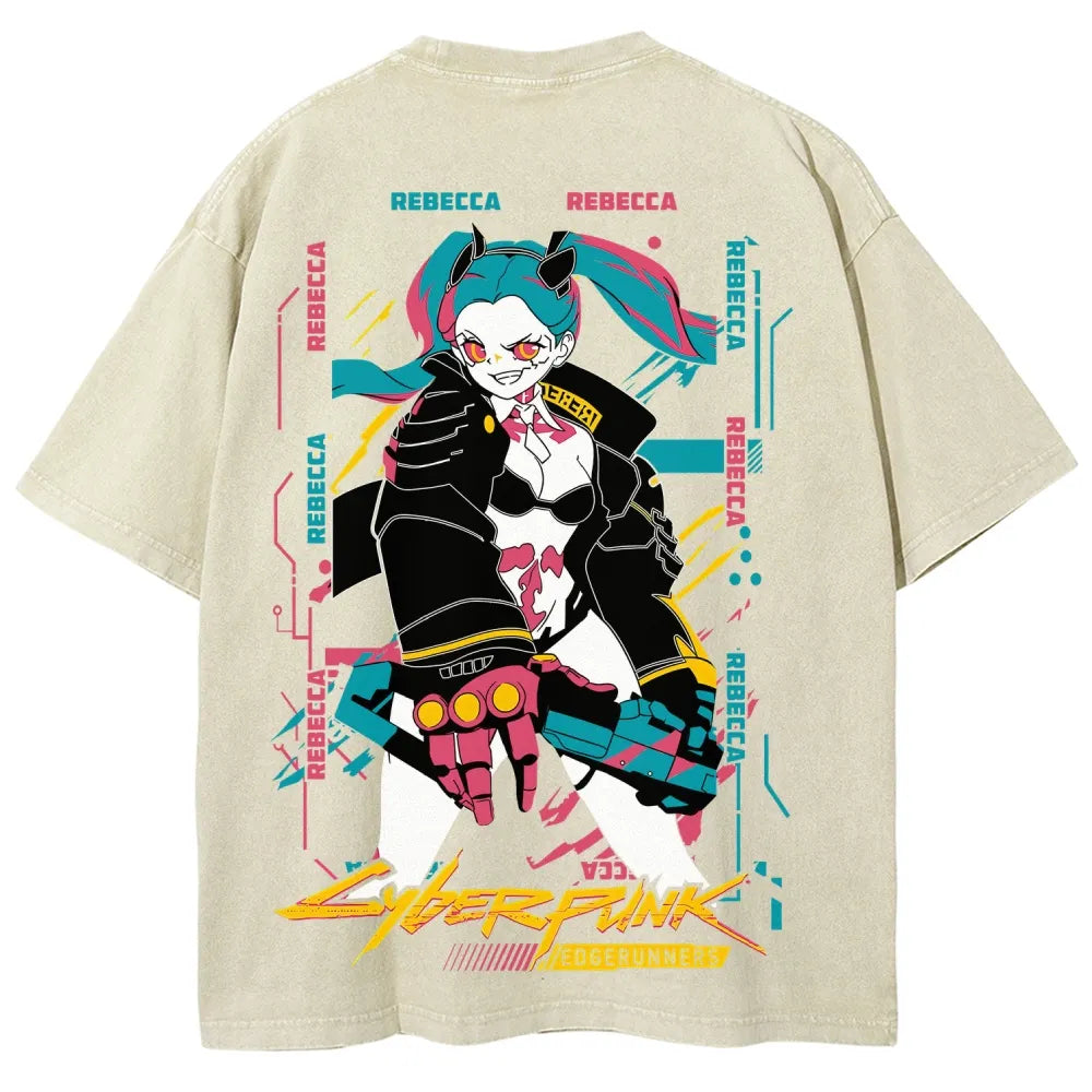 Cyberpunk Unisex Fit Washed T-Shirt 25 8 14795
