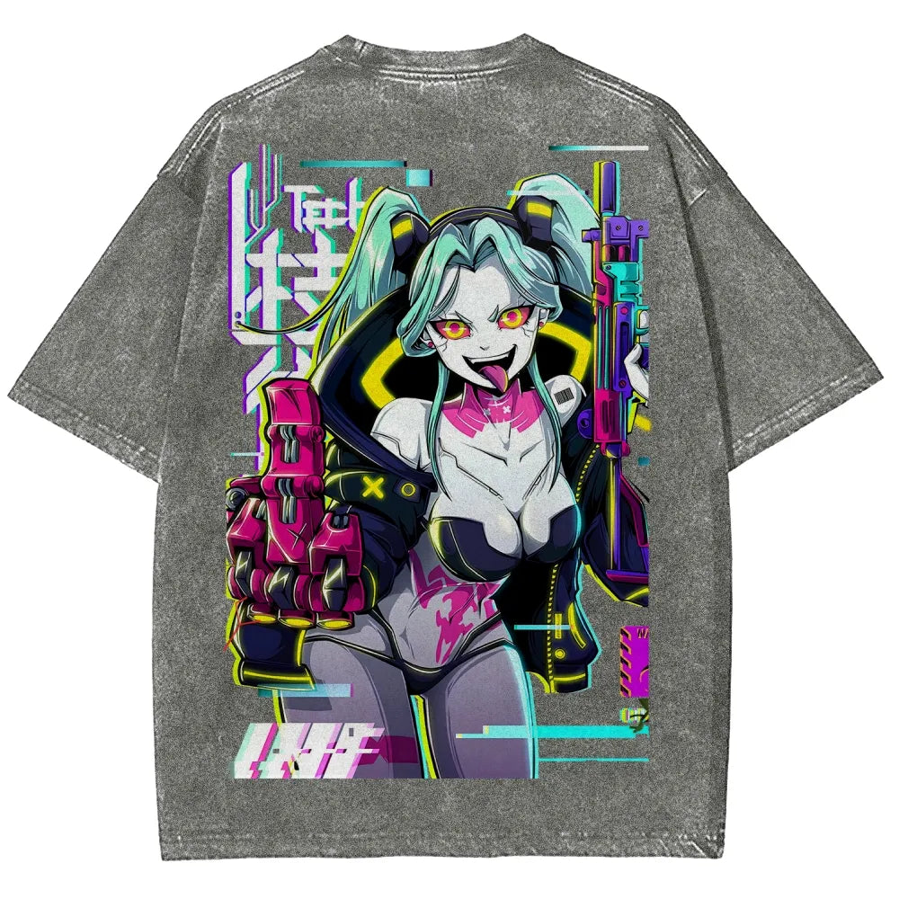 Cyberpunk Unisex Fit Washed T-Shirt 25 8  7278