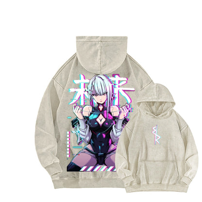 Cyberpunk Unisex washed sweatshirts 2511  4416