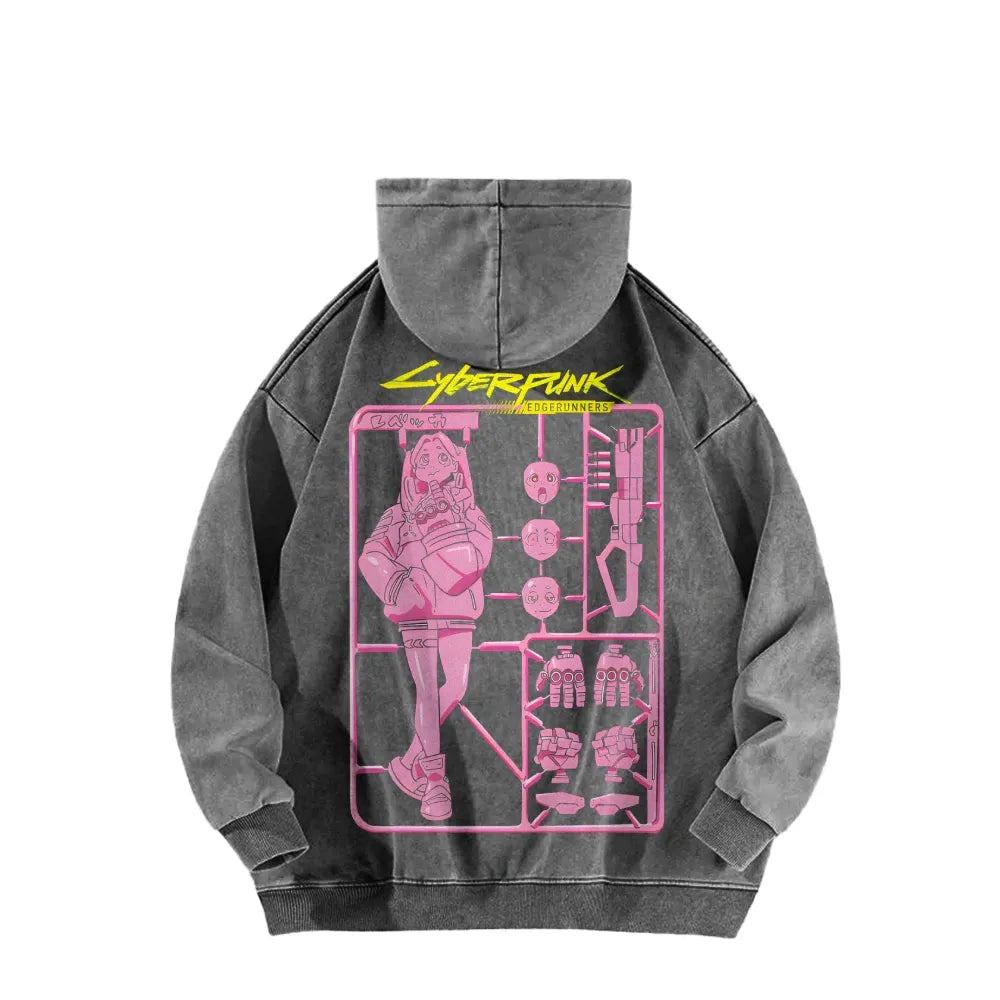 Cyberpunk: Edgerunners Casual Washed Hoodie 25 8 11275