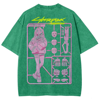 Cyberpunk: Edgerunners Unisex Fit Washed T-Shirt 25 8 11267