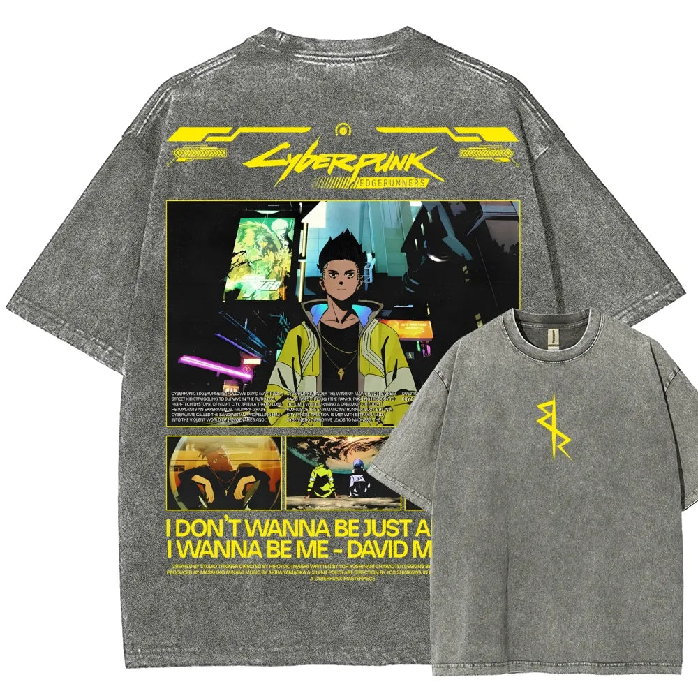 Cyberpunk Unisex Fit Washed T-Shirt 25 8  1212