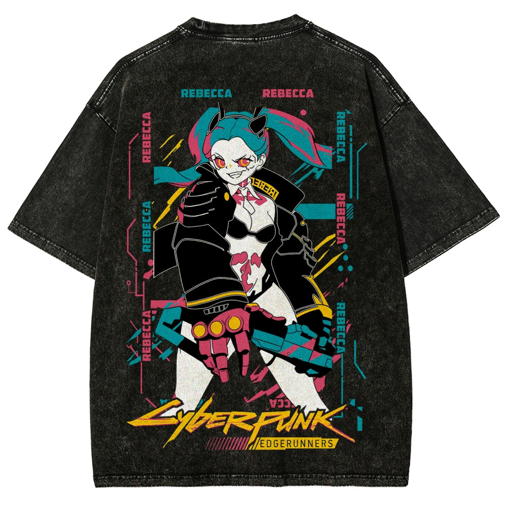 Cyberpunk Unisex Fit Washed T-Shirt 25 8 14795
