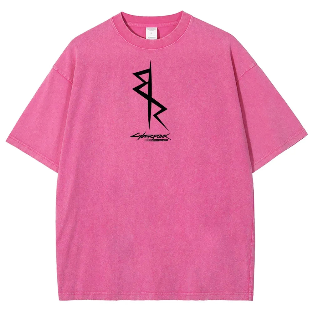 Cyberpunk Edgerunners Unisex Fit Washed T-Shirt 25 9 12 86