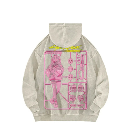 Cyberpunk Casual Washed Hoodie 25 8 1 866