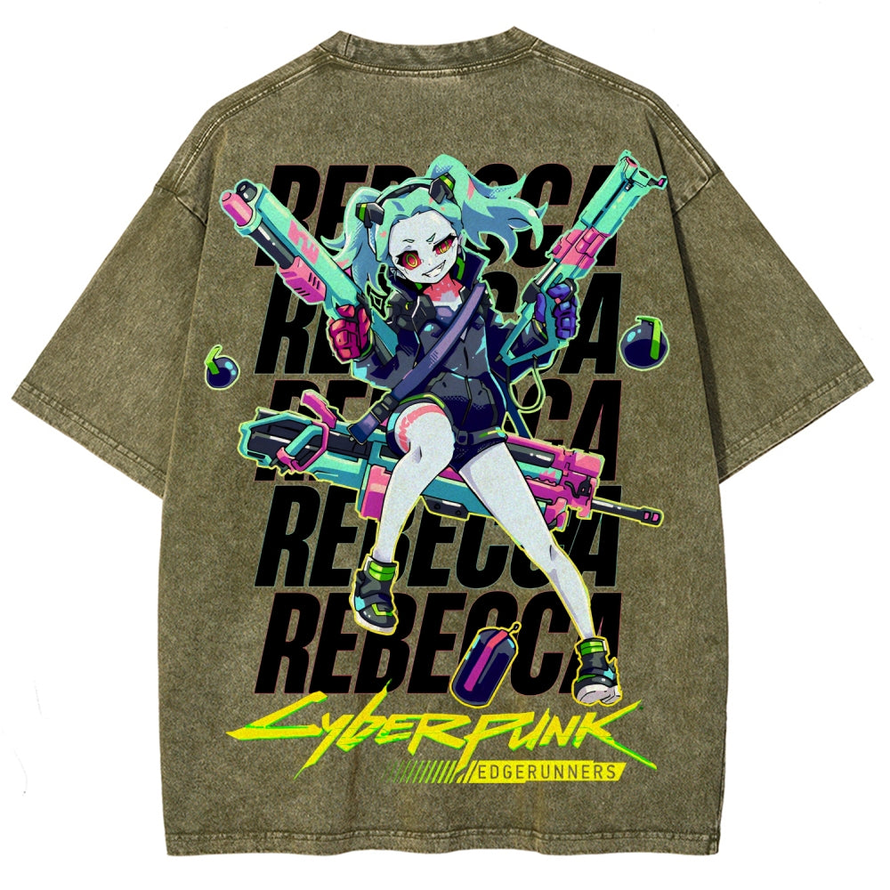 Cyberpunk Unisex Fit Washed T-Shirt 25 7  8558