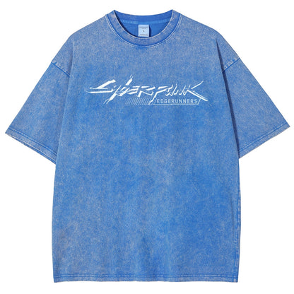 Cyberpunk Edgerunners Unisex Fit Washed T-Shirt 26 1  134