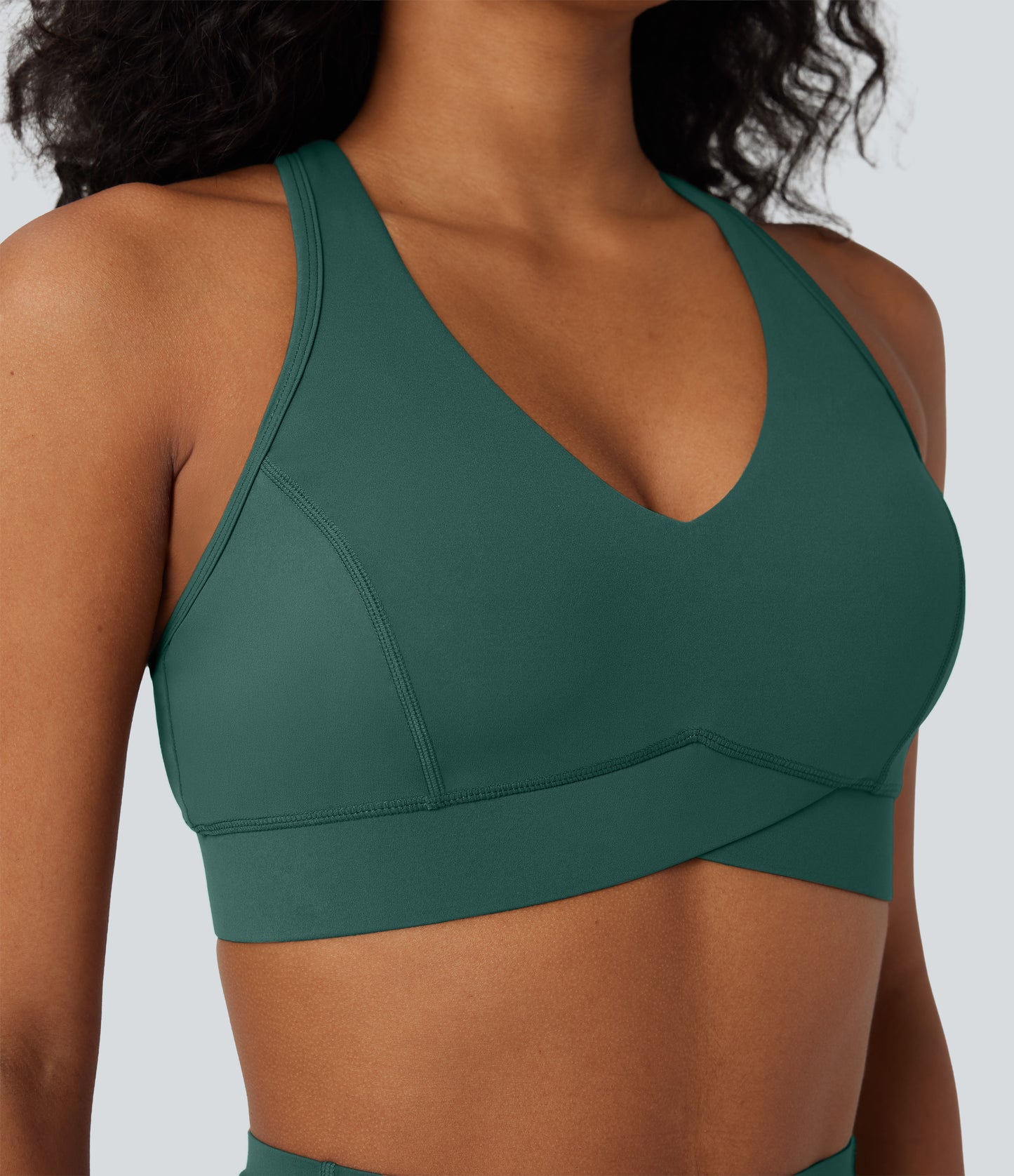 UltraSculpt™ Medium Support V Neck Racerback Training Sports Bra