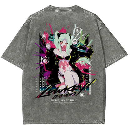 Cyberpunk Unisex Fit Washed T-Shirt 25 8 1458