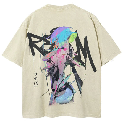 Cyberpunk Unisex Fit Washed T-Shirt 25 7 36872