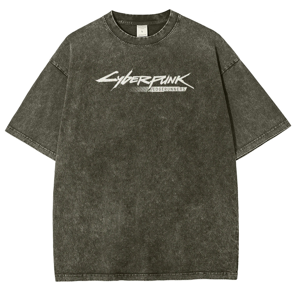 Cyberpunk Unisex Fit Washed T-Shirt 25 8 14593