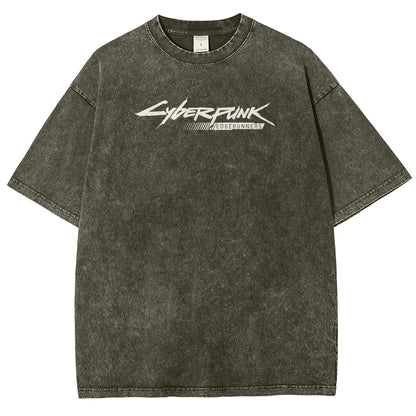 Cyberpunk Unisex Fit Washed T-Shirt 25 8 14593
