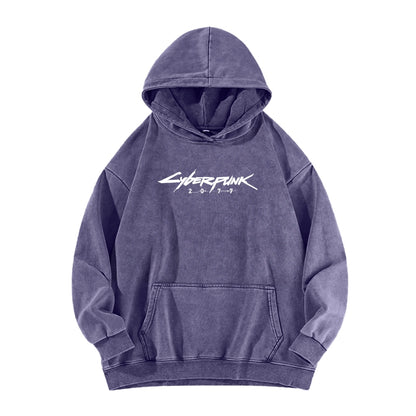 Cyberpunk Unisex washed sweatshirts 2511  456