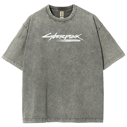 Cyberpunk Unisex Fit Washed T-Shirt 25 8 14593