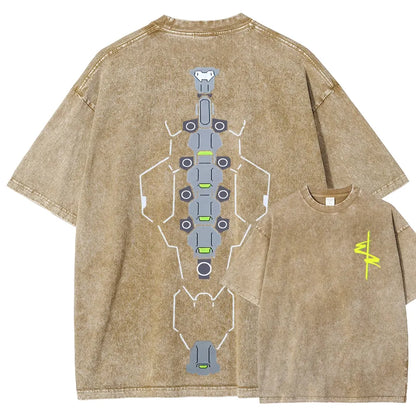 Cyberpunk Unisex Fit Washed T-Shirt 2511  4565