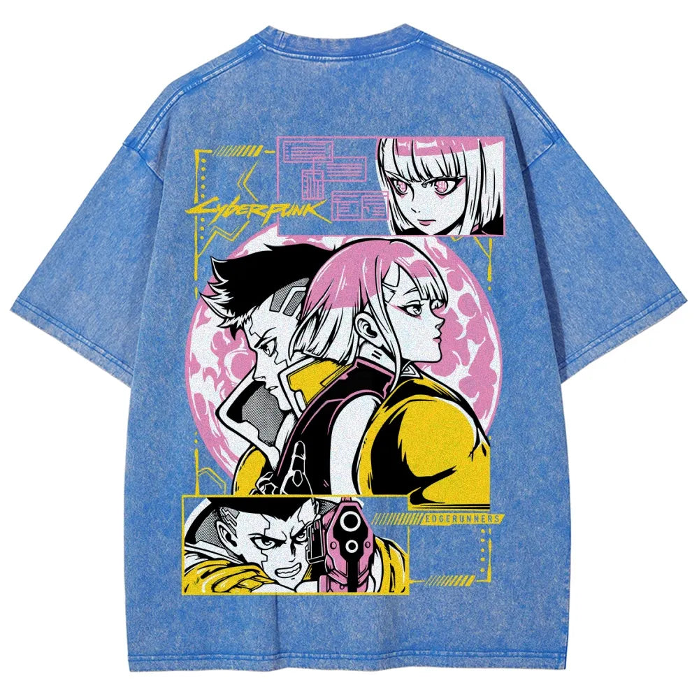 Cyberpunk Unisex Fit Washed T-Shirt 25 8 14777