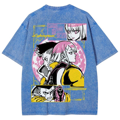 Cyberpunk Unisex Fit Washed T-Shirt 25 8 14777