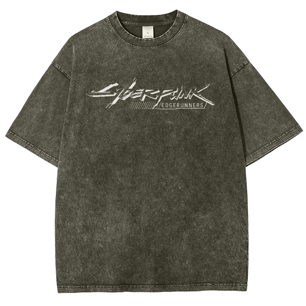 Cyberpunk Edgerunners Unisex Fit Washed T-Shirt 26 1  134