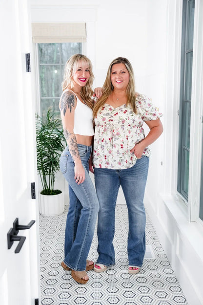 Holy Grail Tummy Control Bootcut Jeans (Tummy Control Cuffed Slim Fit Jeans (🔥 Buy 1, Get 1 FREE – Limited Time!))
