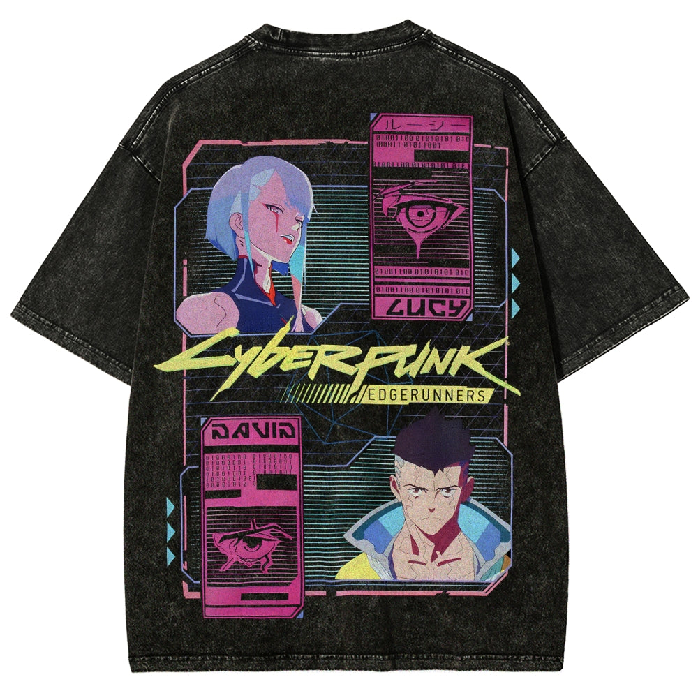 Cyberpunk Unisex Fit Washed T-Shirt 25 8   978