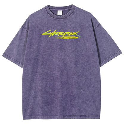 Cyberpunk Edgerunner Unisex Fit Washed T-Shirt 25 9  66 4