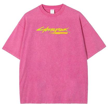 Cyberpunk Edgerunner Unisex Fit Washed T-Shirt 25 9  66 4